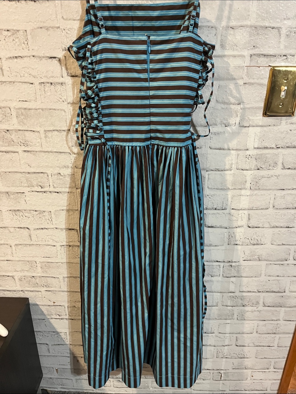 Damson Madder Angelina striped midi dress - Picture 7 of 10